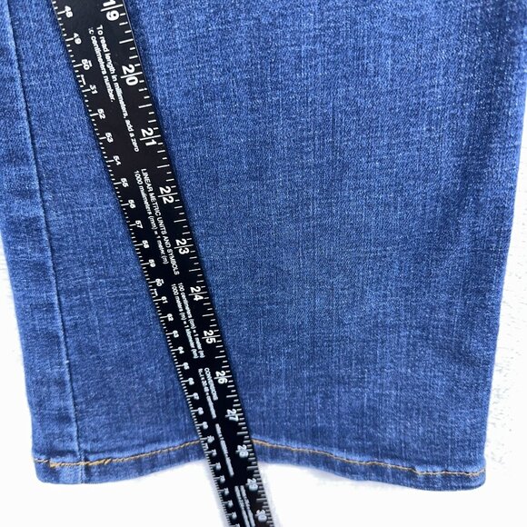 INC DENIM Womens Bootcut Jeans Stretch High Rise 5-Pocket Blue Size 14P - Picture 9 of 12